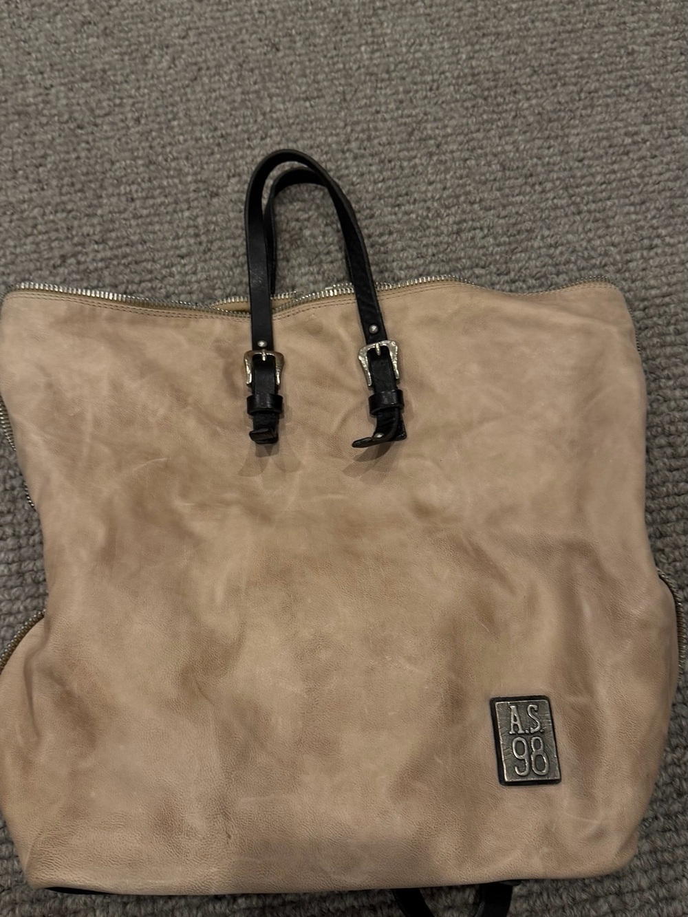 A.S. 98 dynamic leather tote/backpack